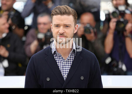 Justin Timberlake kommt an ein Foto für den Film "Inside Llewyn Davis' während die 66. jährliche Internationale Filmfestspiele von Cannes in Cannes, Frankreich am 19. Mai 2013. UPI/David Silpa Stockfoto