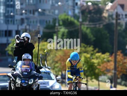 Minsk. Belarus. 25. Juni 2019. Tetiana Riabchenko (UKR) Das Radfahren time trial an der 2. europäischen Spiele. Credit: Sport in Bildern/Alamy leben Nachrichten Stockfoto