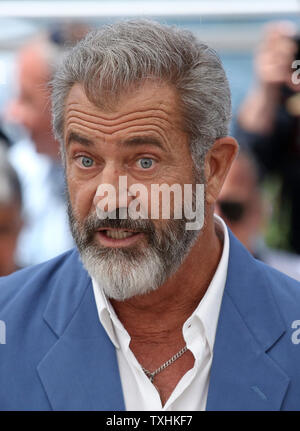 Mel Gibson kommt an einem Fotoshooting für den Film "Blut Vater" während der 69. Internationalen Filmfestspiele von Cannes in Cannes, Frankreich am 21. Mai 2016. Foto von David Silpa/UPI Stockfoto