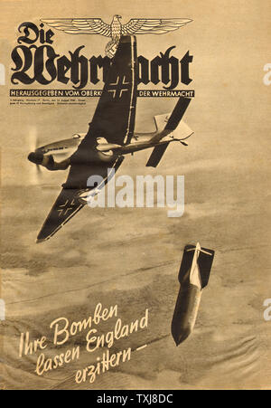 1940 sterben Wehrmacht (Deutsche militärische Magazin) Schlacht von Großbritannien Stockfoto