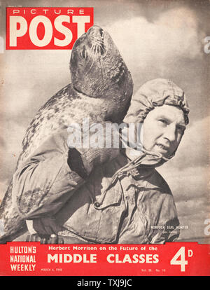 1948 Bild Post Magazine Front page Norfolk Dichtung Hunter Stockfoto