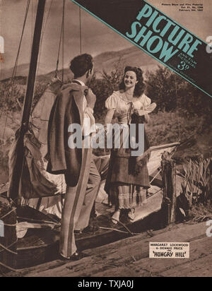 1947 Picture Show Magazin Startseite Margaret Lockwood und Dennis Preis in Hungry Hill Stockfoto