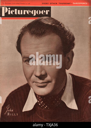 1948 Picturegoer Magazin Startseite John Mills Stockfoto