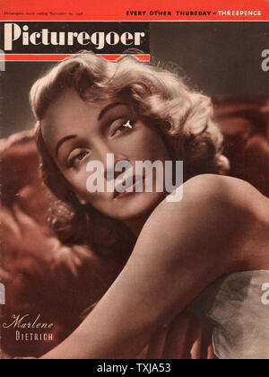 1948 Picturegoer Magazin Startseite Schauspielerin Marlene Dietrich Stockfoto