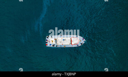 Deep sea hallibut Angeln, das Sizzler, Rainbow Tours, Homer, Alaska, USA Stockfoto