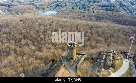 Schloss Craig, Denkmalschutz, Hubbard Park, Meriden, CT, USA Stockfoto