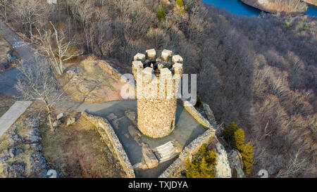 Schloss Craig, Denkmalschutz, Hubbard Park, Meriden, CT, USA Stockfoto