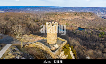 Schloss Craig, Denkmalschutz, Hubbard Park, Meriden, CT, USA Stockfoto