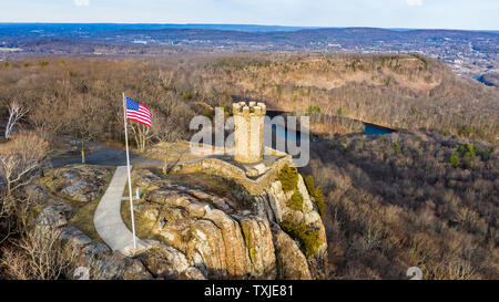 Schloss Craig, Denkmalschutz, Hubbard Park, Meriden, CT, USA Stockfoto