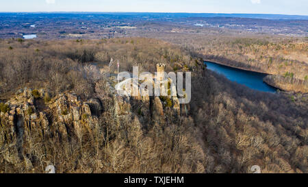 Schloss Craig, Denkmalschutz, Hubbard Park, Meriden, CT, USA Stockfoto