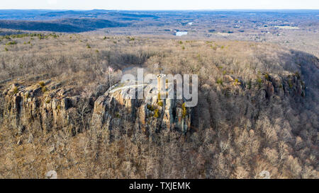 Schloss Craig, Denkmalschutz, Hubbard Park, Meriden, CT, USA Stockfoto