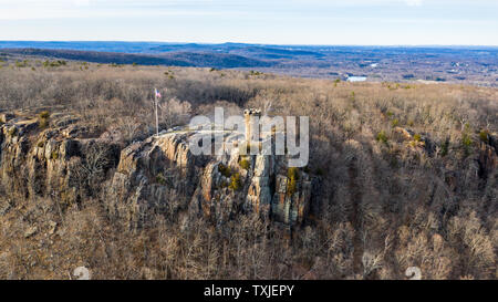 Schloss Craig, Denkmalschutz, Hubbard Park, Meriden, CT, USA Stockfoto