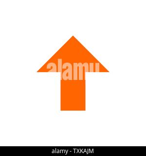 Symbol Pfeil nach oben. Vector Illustration für Web und mobile Stock Vektor