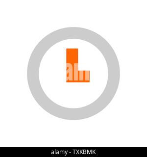 Symbol Uhr. Symbol Zeit Vektor. Flache Vector Illustration für Web Design oder mobile Konzept Stock Vektor