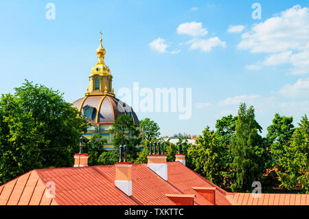 Sankt Petersburg, Russland. Das Großherzogliche Burial Vault, die speziell gebaute Mausoleum der Großen Herzöge und Herzoginnen Russlands in der Peter und Paul F Stockfoto