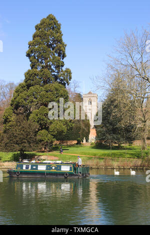 Themse in Rivermead Lesen Stockfoto