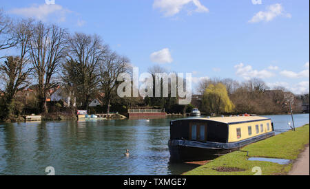 Themse in Rivermead Lesen Stockfoto