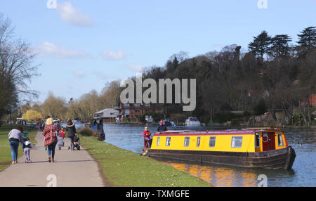 Themse in Rivermead Reading Berkshire Stockfoto