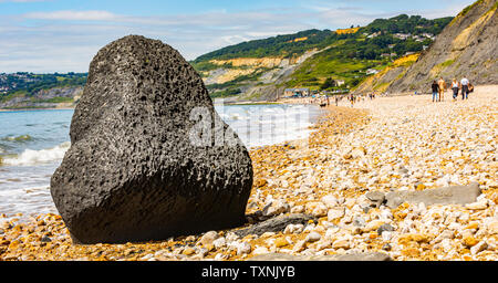 Felsformationen an der Küste von Dorset, England. Stockfoto