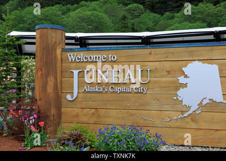 Besucherzentrum, Juneau, Alaska, USA Stockfoto