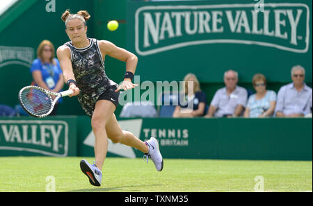 Maria Sakkari (GRE) in Eastbourne, Großbritannien. Juni 2019. Nature Valley International Tennis im Devonshire Park. Stockfoto