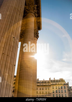 Die Säulen des Pantheon Paris Stockfoto