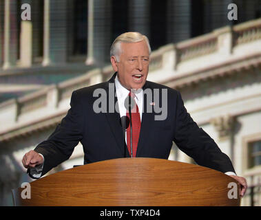 Vertreter Steny Hoyer (MD) spricht bei der Democratic National Convention in der Time Warner Cable Arena in Charlotte, North Carolina am 5. September 2012. UPI/Kevin Dietsch Stockfoto