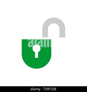 Entsperren Sie das Symbol. Geöffnet arretieren Vector Illustration für Web Design und mobile App Stock Vektor
