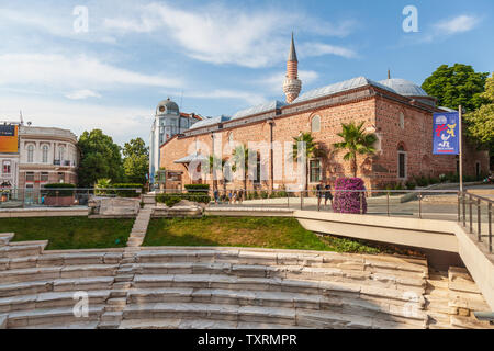 Dzhumaya Moschee befindet sich im Stadtzentrum von Plovdiv Bulgarien Stockfoto