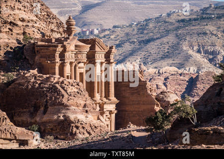 Kloster, Petra, Jordanien Stockfoto