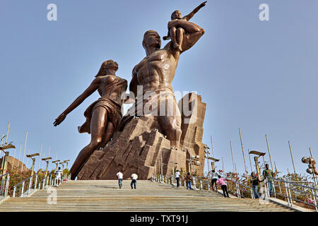 Le Monument De La Renaissance Africaine (African Renaissance Denkmal), Dakar, Senegal, Afrika Stockfoto