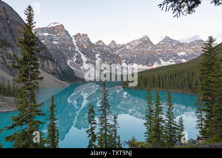 Moraine Lake, Banff Nationalpark, Kanada Stockfoto