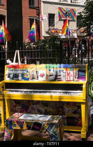 Die Stonewall National Monument befindet sich in Greenwich Village, New York City, USA Stockfoto