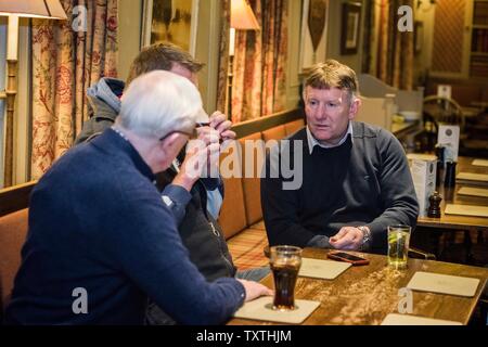 Doddle Weir mit Gary Armstrong und Jim Teller Picture Copyright Chris Watt Tel. 07887 554 193 info@chriswatt.com www.chriswatt.com Stockfoto