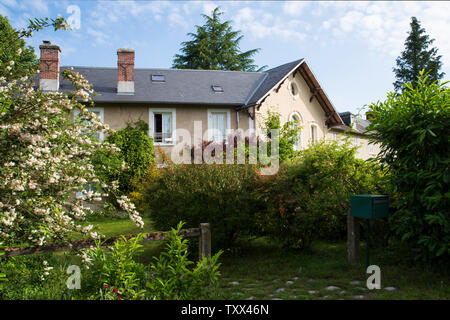 Detail einer alten Cottage-style house in der chevreuse Valley in der Nähe von Paris, Frankreich Stockfoto
