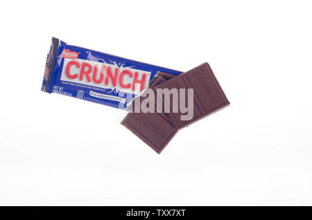 Nestle Crunch Candy Bar Stockfoto