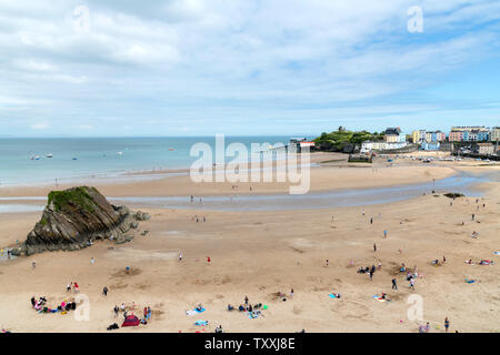Tenby harbour and beach, Pembrokeshire, Wales Stockfoto