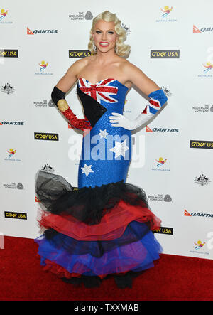 Courtney Handeln kommt an der 2014 G'day USA Los Angeles Black Tie Gala in Los Angeles, Kalifornien am 11. Januar 2014. UPI/Christine Kauen Stockfoto