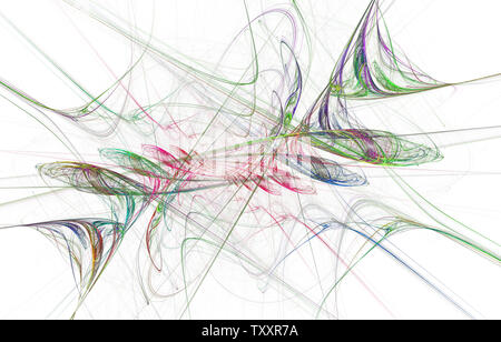 Farbe der winkenden Rauch in der abstrakten Hintergrund. Abbildung: Wave Design. Moderne glühende Shape Design. Energetische Licht Tracks und Effekte. Leuchtend Stockfoto