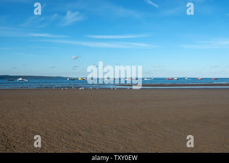 Tenby harbour and beach, Pembrokeshire, Wales Stockfoto