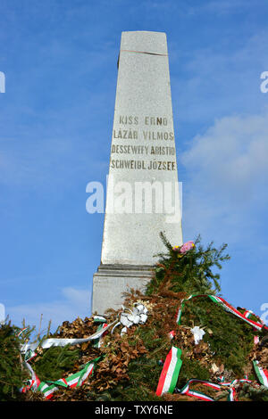 Denkmal der Märtyrer von Arad die Ungarische Unabhängigkeitskrieg (1848-1849), Arad, Rumänien Stockfoto