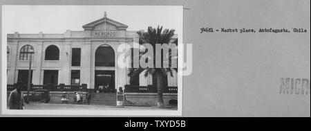 34681 - Marktplatz, Antofagasta, Chile; das Mercado Municipal in Antofagasta, Chile Stockfoto