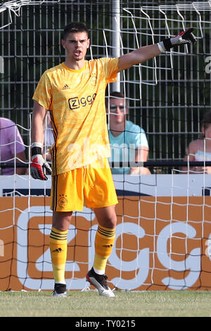 25. Juni 2019 Oldenzaal, Netherlans Fußball Ajax-v Quick 20 L-R: Dominik Kotarski Stockfoto