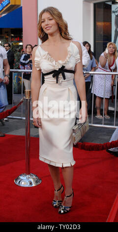 Warf Mitglied Jessica Biel besucht die Premiere der Komödie "ich spreche Sie jetzt Chuck und Larry" in Universal City, Kalifornien am 12. Juli 2007. (UPI Foto/Jim Ruymen) Stockfoto