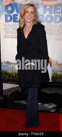 Schauspielerin Felicity Huffman besucht die Premiere von "Über Ihren toten Körper" in Los Angeles, am 29. Januar 2008. (UPI Foto/Phil McCarten) Stockfoto