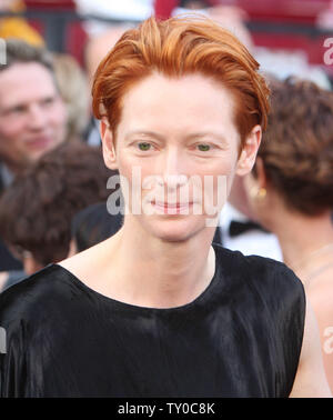 Schauspielerin Tilda Swinton kommt an der 80. jährlichen Academy Awards im Kodak Theater in Hollywood, Kalifornien, am 24. Februar 2008. (UPI Foto/Jim Ruymen) Stockfoto