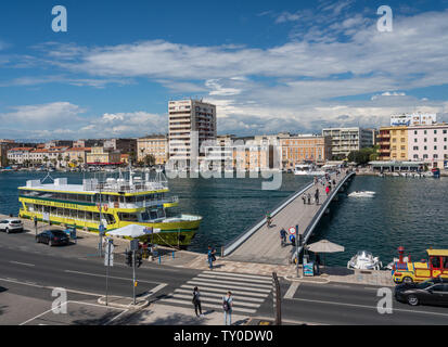 Gradski die Brücke in die Altstadt von Zadar in Kroatien Stockfoto