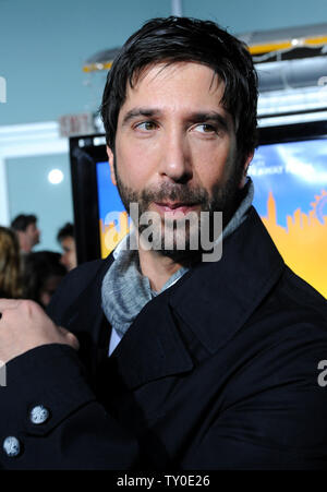 David Schwimmer, der die Motion picture Sport Comedy "Run Fatboy Run", die Premiere des Films am Arclight Cinerama Dome in Los Angeles am 24. März 2008 besucht. (UPI Foto/Jim Ruymen) Stockfoto