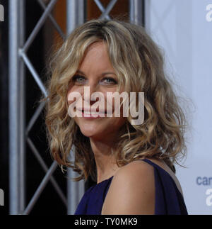 Schauspielerin Meg Ryan, die Sterne in der dramatischen Komödie motion picture 'Frauen', besucht die Premiere der Film, ein Remake von George Cukor Film 1939 in Los Angeles am 4. September 2008. (UPI Foto/Jim Ruymen) Stockfoto