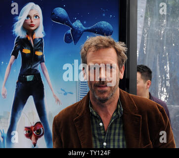 Schauspieler Hugh Laurie, der Stimme Kakerlake gibt in der animierten Bewegung Bild 'Monsters vs. Aliens", die Premiere des Films in Universal City, Kalifornien am 22. März 2009 besucht. (UPI Foto/Jim Ruymen) Stockfoto